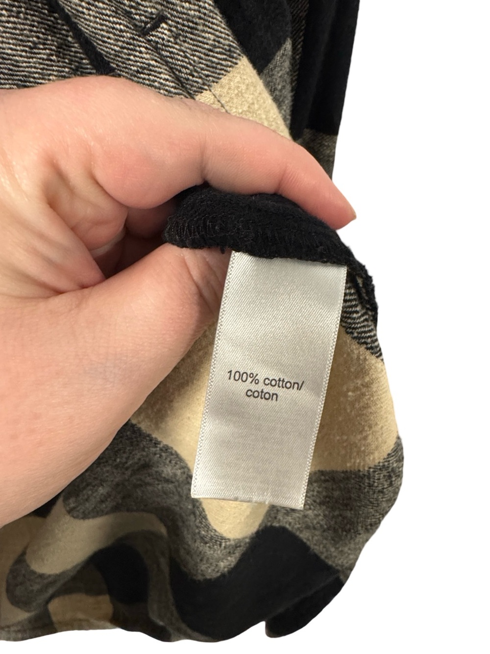 Maurice’s Black & Cream Plaid Button-Up Shirt - Picture 5 of 7